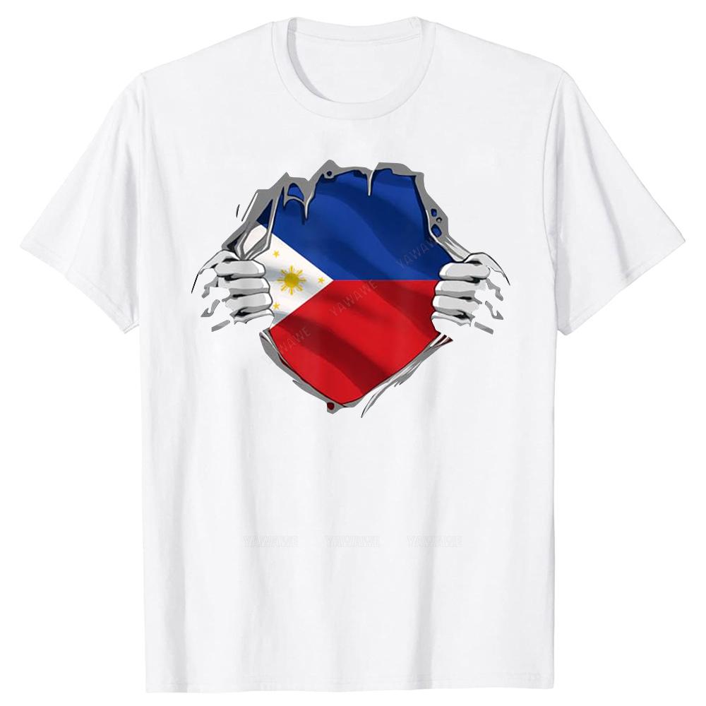 Funny Philippine Flag Filipino Sun T Shirt Tee Tops Round Neck ShortSleeve Fashion Tshirt Clothing Casual Basic Tshirts S