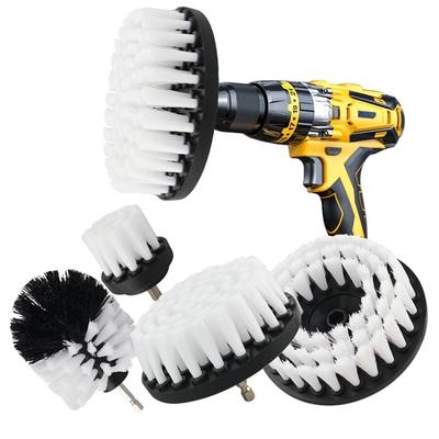 Carpet Cleaner Bathroom Cleaning White Car Washer Brush Drill Brush Car Polisher Scrubber Brush