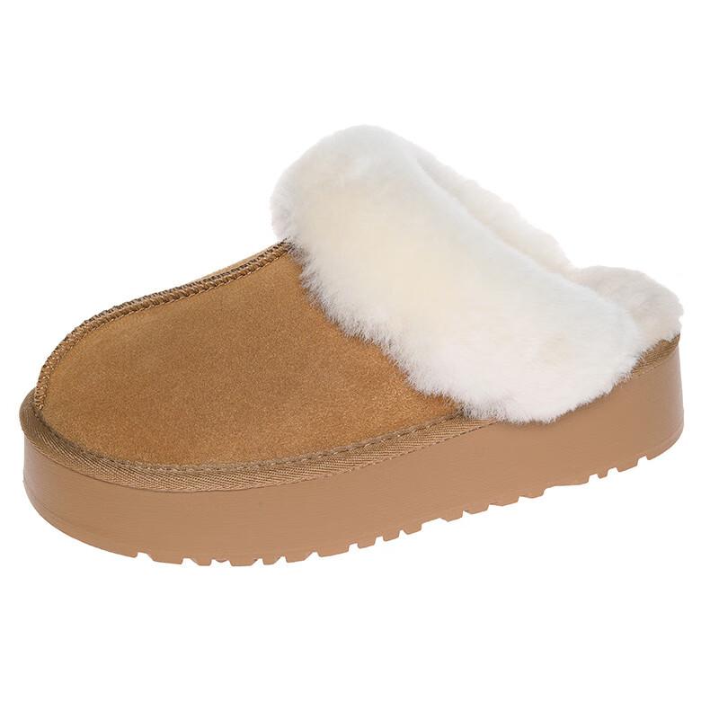 Brangdy Women s Fur Lined Slip-on Slippers 37 4990₽
