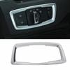 Fit For BMW X1 F48 2016-2021 Matte Silver Headlight Control Button Cover Trim 1*
