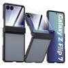 Pro Samsung Galaxy Z Flip 7 Pouzdro, Ochrana Pantů, Vestavěná Ochrana Displeje, Bezdrátové Nabíjení, Nárazuvzdorné, Tenké Odolné Ochranné Pouzdro na Telefon - Černé