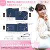 [GRAV] Pass Case with Reel, Women's Cute Card Case, Slim Coin Case, Navy (Keychain Strap Included) (Purple)
