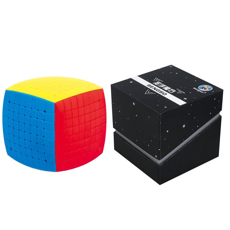 

Holy Hand High-Order Bread-Shaped Rubik s Cube Set: Stickerless, Solid Color, 8th-10th Order with Exquisite Gift Box