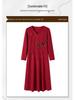 Elegant Red Wedding Banquet Mother-of-the-Bride Dress 2026
