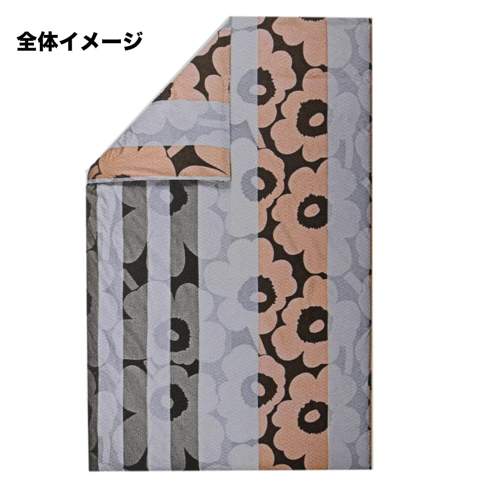 Capa de Edredom Marimekko Unikko Capa de Edredom Solteiro 150 210cm Azul Pêssego 071532 125 Branco-sujo [Item]