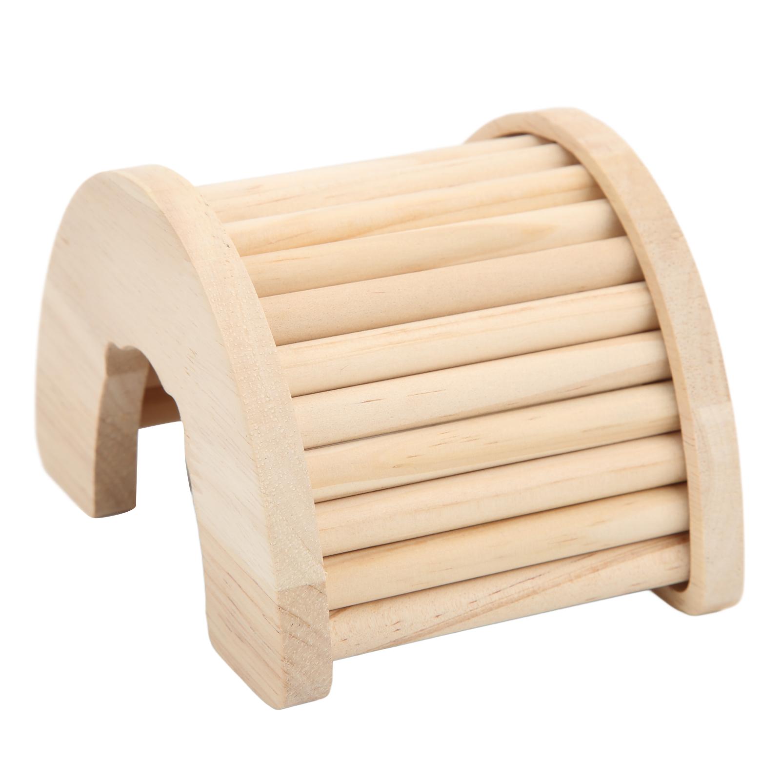 

Wooden Hamster Arch Bridge Multifunction Wooden Bridge Toy for Rat Guinea Pig Chinchilla Ferret Golden Bear