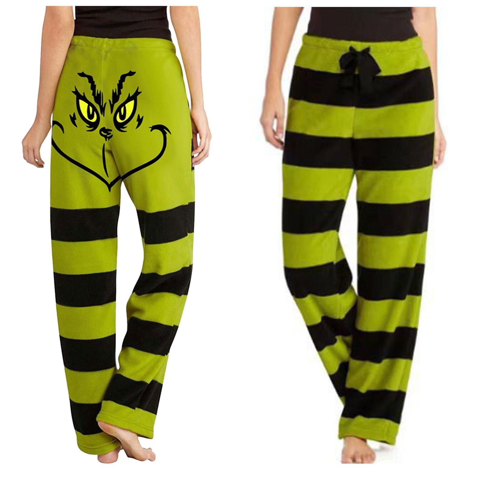 

Pyjamas Salon Trousers Printed Casual Wide Leg Pants For Women Pyjama Bottoms S