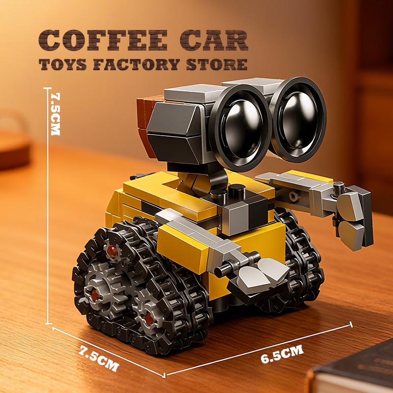 Space Mini Robot MOC Building Bricks Toys 217Pcs Tracked Bot Model Classic Movie Sci-Fi Blocks Dolls Kids Adult Christmas Gifts