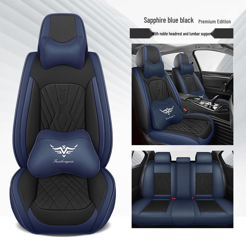 Universal Leather Car Seat Cushion: Durable, Full Wrap, All-Season Cover for Small Cars, SUVs, and Sedans