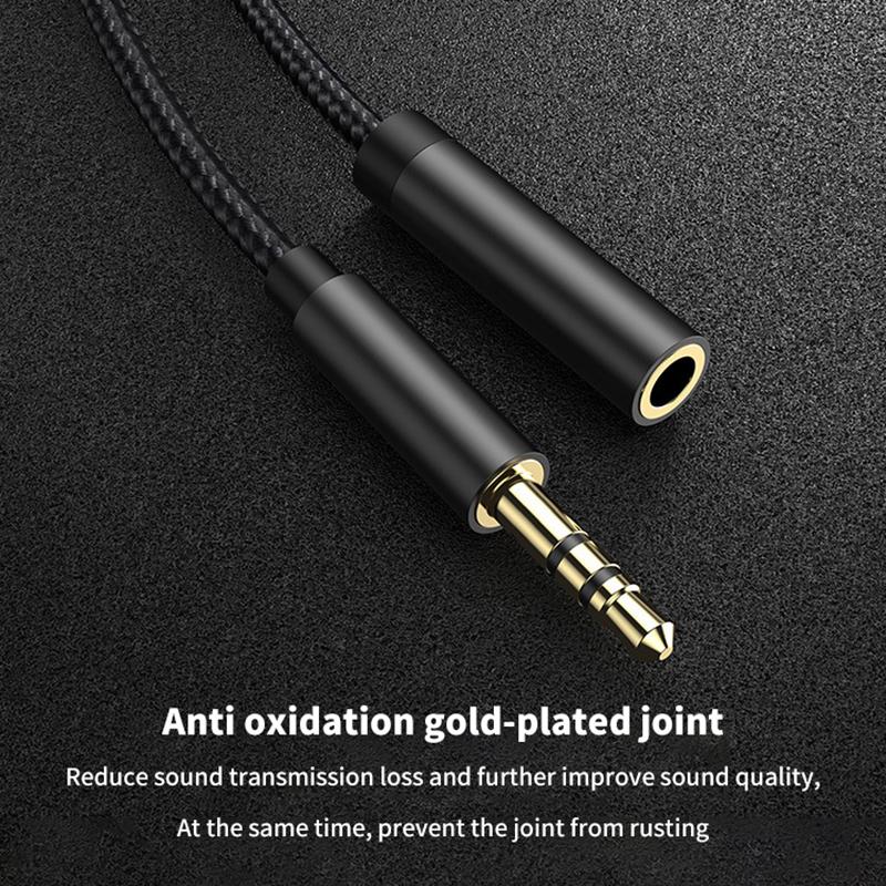 10M Long 3.5Mm Gold-Plated Thickened Headphone Cable Audio Extended Adapter Cable Aux Computer Audio Cable Durable