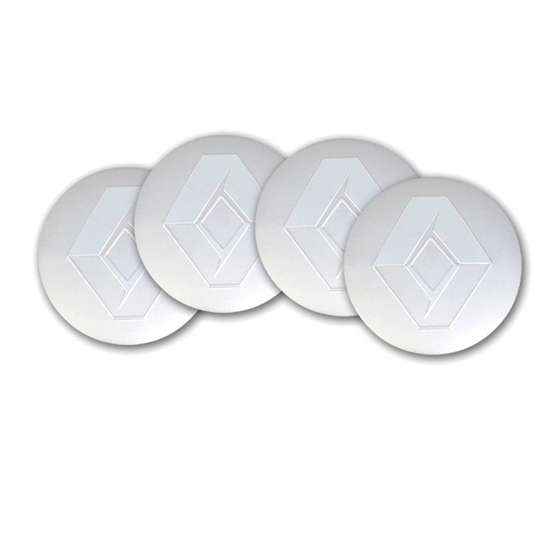 

Interior Stickers For Renault RS Clio Captur Trafic Scenic 2 Megane 2 3 4 Kadjar 4Pcs Car aluminum alloy wheel hub center badge