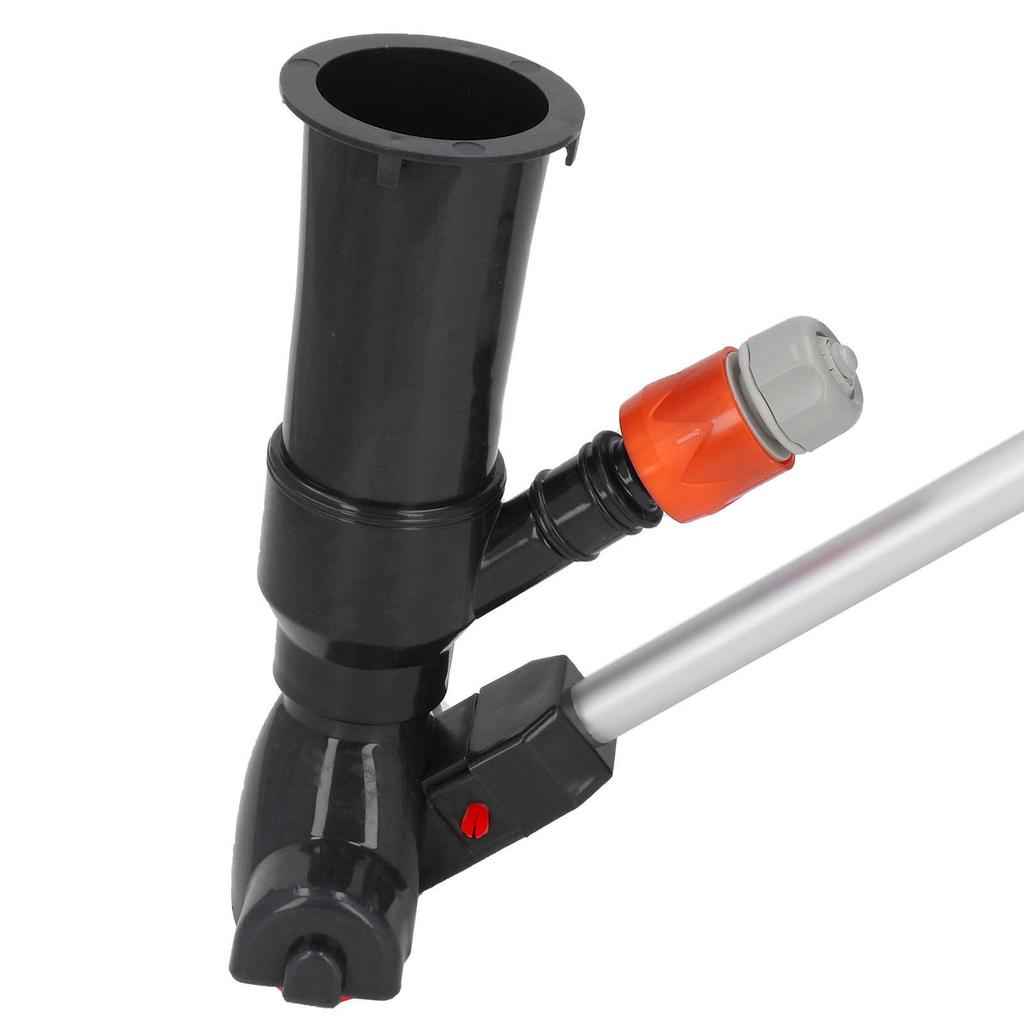 Small Pool Vacuum Portable Pond Vacuum Cleaner with 5 Section Aluminum Alloy Rod Nylon Fine Mesh
