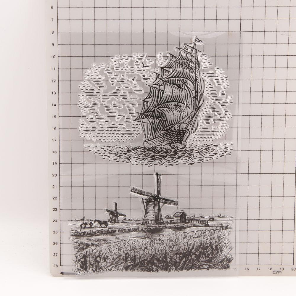 Flower Transparent Silicone Clear Stamps for Seal DIY Scrapbooking Photo Album Decor Poker Tulip Butterfly