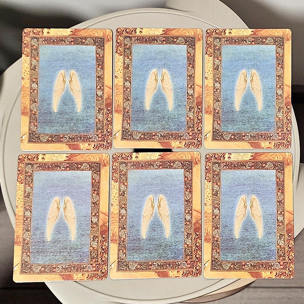 10.5*7.5cm Healing with The Angels Oracle Deck In Spanish Language 44 Oracle Cards Will Help You Communicate with Your Angels