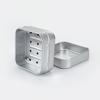 Portable Aluminum Drain Box Double-layer Travel Water Filter Soap Box Square Storage Container