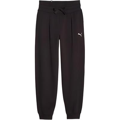 Fashionable Versatile Tapered Knit Sports Pants Women Bottoms Black 679595-01