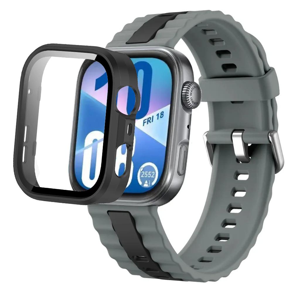 Silikonarmband+PC-Hülle für Huawei Watch Fit 4/Fit 4 Pro Intelligentes Armbandteile für Huawei Watch Fit 3 Uhr Schutzhülle