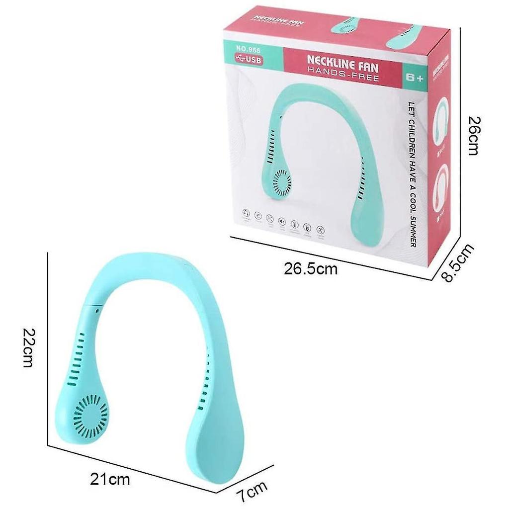 Usb Portable Hang Neck Fan Air Cooler Mini Electric Air Conditioner W/ Led Light