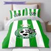 Maccabi-Haifa Pattern Bedding Quilt Set Quilt Cover Pillowcase Home Decoration Gift (1 * duvet cover + 2 * pillowcase, without core)