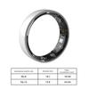 Smart Ring Ceramic Fitness Tracker with Charging Case Sleep Monitor Heart Rate Blood Oxygen Activity Tracking BT IP68