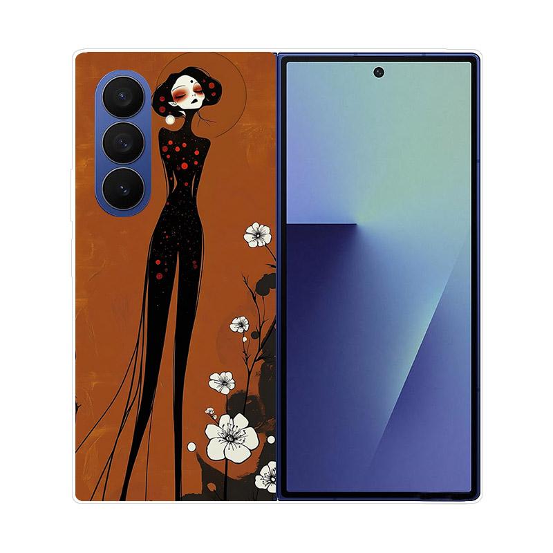 Transparent Folding Phone Case For Samsung Galaxy Z Fold 6 7 Clear Shockproof Hard PC Cover For Samsung Z Fold7 Fold6 Shell Capa