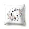 Polyester Pillowcase Simple and Fresh Xiaohua Home Furnishing 26 English Letter Printed Waist Cushion Pillowcase