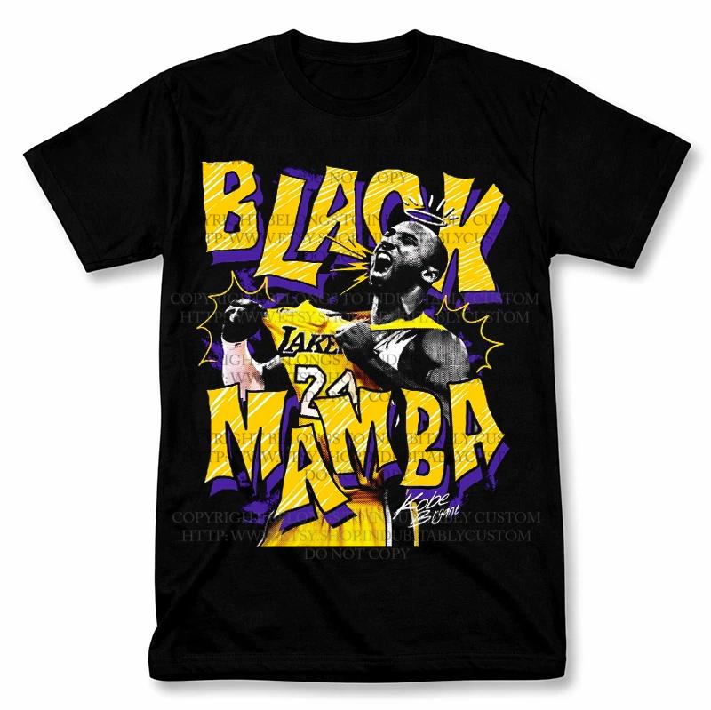 Kobe Bryant Black Mamba Los Angeles Lakers Graphic T shirt Vintage Fan Tee S