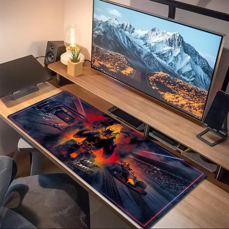 Max Verstappen Custom Name Large Size Mouse Pad Large Gaming Table Cushion Non-slip Laptop Tablet Big Mousepad XXL Mat Mini PC Playmat With Lock Edge