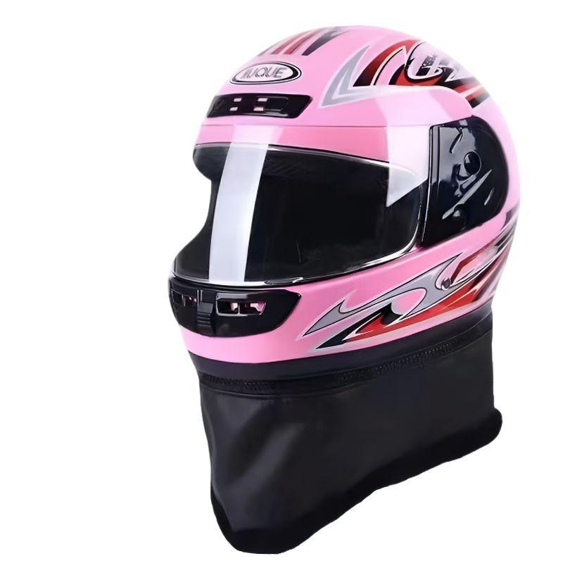 Autumn/Winter Anti-fog Electric Motorcycle Helmet, Class A Safety, Unisex.