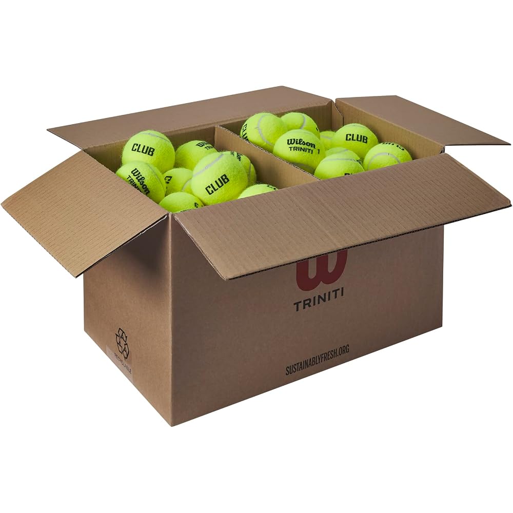 Wilson Triniti Club Tennis Balls 72 Count Yellow WR8201501001
