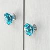 6pcs Colorful Crystal Diamond Drawer Handle Cabinet Acrylic Handle Decorative Knobs Easy To Install,Each Piece Come With A Screw