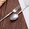 6/24/30Pcs Thin Cutlery Stainless Steel Sliver Tableware Western Dinner Set Solid Color Knife Fork Spoon Mirror Kitchen Utensils