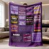 2026 Latest Flannel Blanket | Nana'S Gift Soft & Cozy Flannel Throw Blanket with Vibrant Print, Perfect for Bed, Travel, Camping, Living Room, Office,