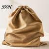 Moisture-Proof Purse Storage Suede Dust Cover Bag, with Drawstring Closure, Soft Protective Anti-Oxidation Bag Pouch, for Luxury Leather Totes