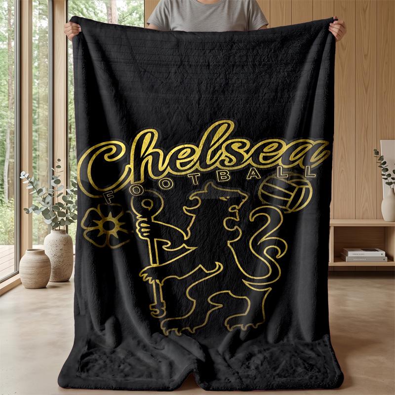 Chelsea FC Theme blanket Soft Flannel Fleece Blanket Warm Lightweight Throw Blanket for Home Sofa Bed