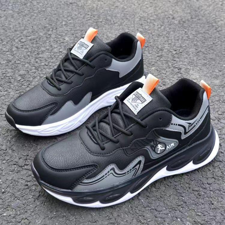 Ultra-light running shoes autumn new leather waterproof student sports shoes casual shoes