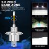 2Pcs 9003 H4 LED Headlight Bulbs High and Low Beam Canbus Fanless Head Light for Car Motorcycle Super Bright Automotive Headlamp Plug&Play 6000K White