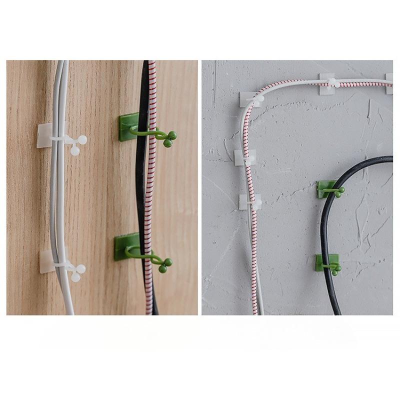 10pcs Invisible Plant Climbing Fixture, Self-Adhesive Vine Buckle Hook, Green Plant Wall Traction Fixing Clip Gardening Artifact