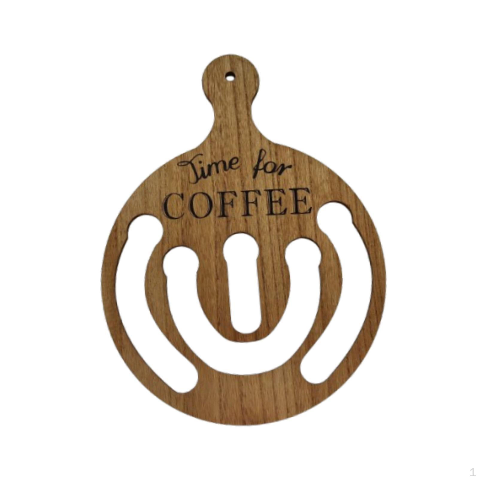 

Подставка для кофейных капсул, стойка для дисплея, подвесной деревянный многоцелевой держатель, коричневый