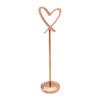 Metal Place Card Base Hollow Heart Table Number Holder, Love Stand, Holders Clip for Photos, Food Signs, Memo Notes, Weddings, Birthdays, Restaurants