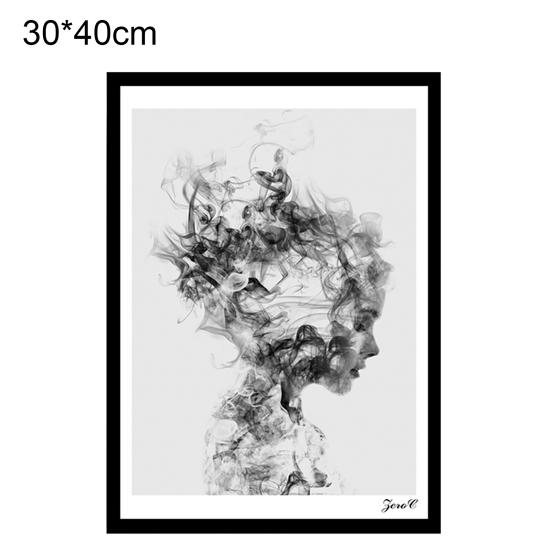 

Современный скандинавский декор, черно-белый постер для девочек, холст, живопись, настенные художественные фотографии 30*40cm