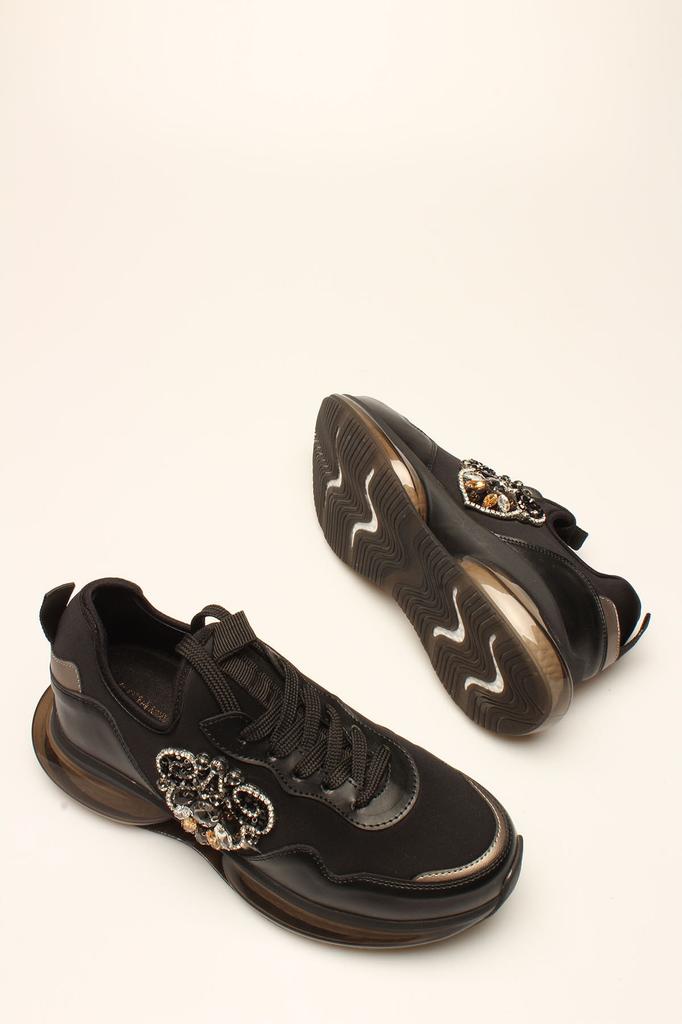 Baskets mode femme Es Black Stone Stretch Sportswear