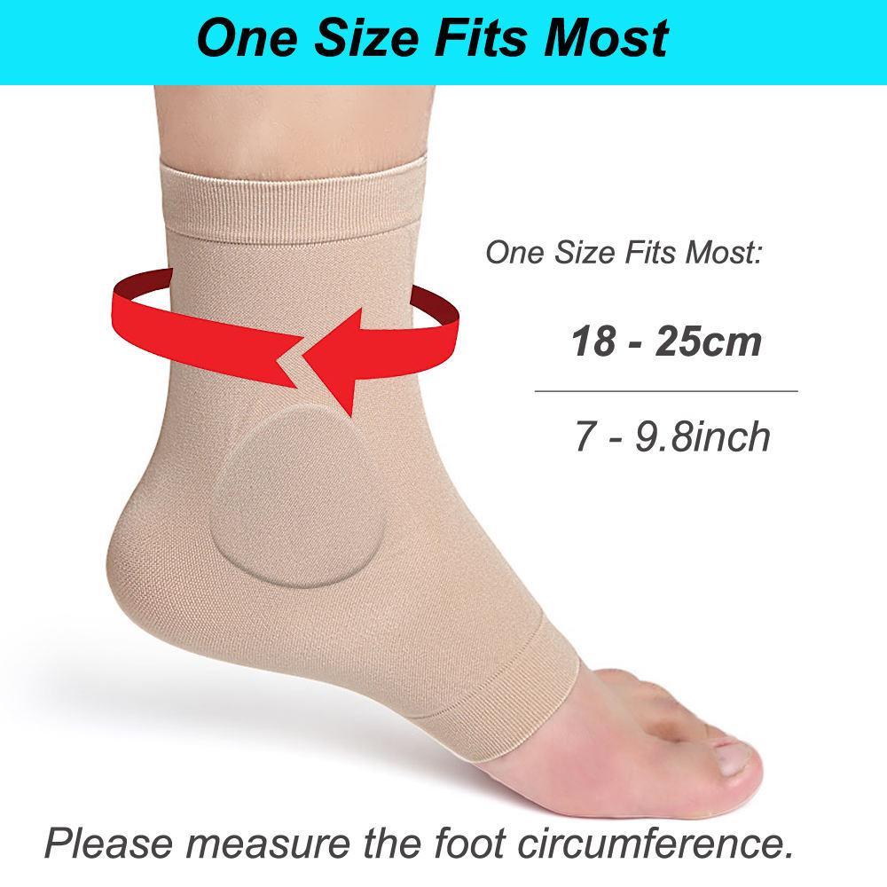 1 Pair Gel Pads Ice Skating Padded Protection Socks Malleolar Sleeves Protection of Front Foot Shin Achilles Tendon Heel  Socks
