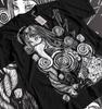 Unisex Horror Manga Creepy Girl T-Shirt, Dark Anime Gothic T-Shirt, Manga Gothic T-Shirt Inactive