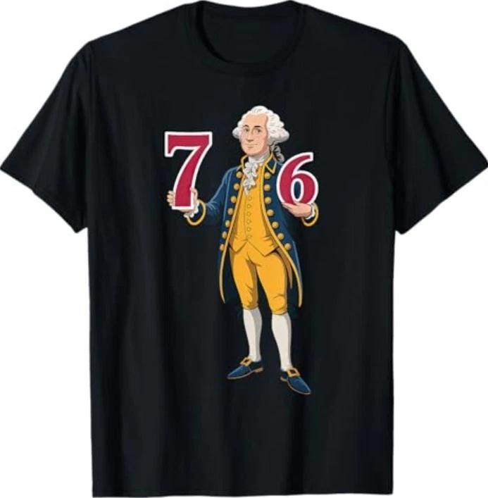 6 7 7 6 George Washington Six Seven T-Shirt 3XL