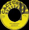 7inch Record KEN QUATTY  West Man Rock CR61 Cactus UK Reggae Ska  Dub Used