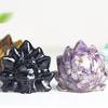 Mythical Creature Resin Crystal Nine Tailed Fox Ornament For Tabletop Decor Gift