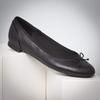 [Clarks] Ballet Flats Couture Bloom Pumps, Flat, Comfortable, Genuine Leather, Black Leather, 24.0 Cm