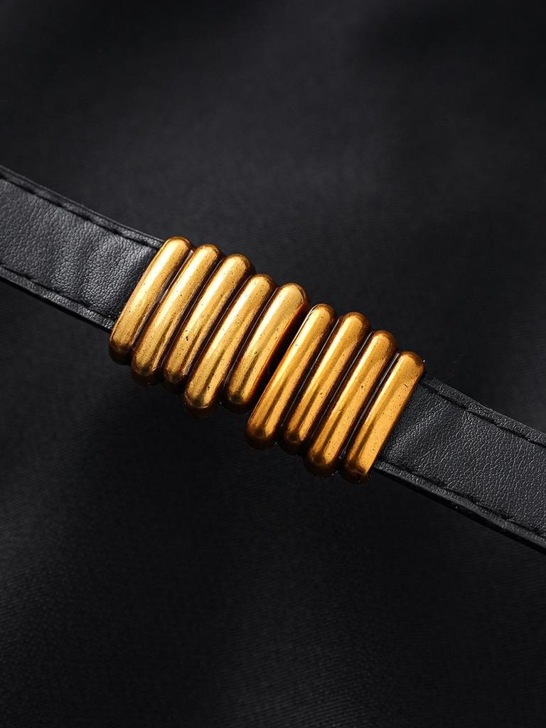 High-End Commuting Slimming Sleeveless Court Style Women's Dress - Summer Waist-Cinching Vest Dress