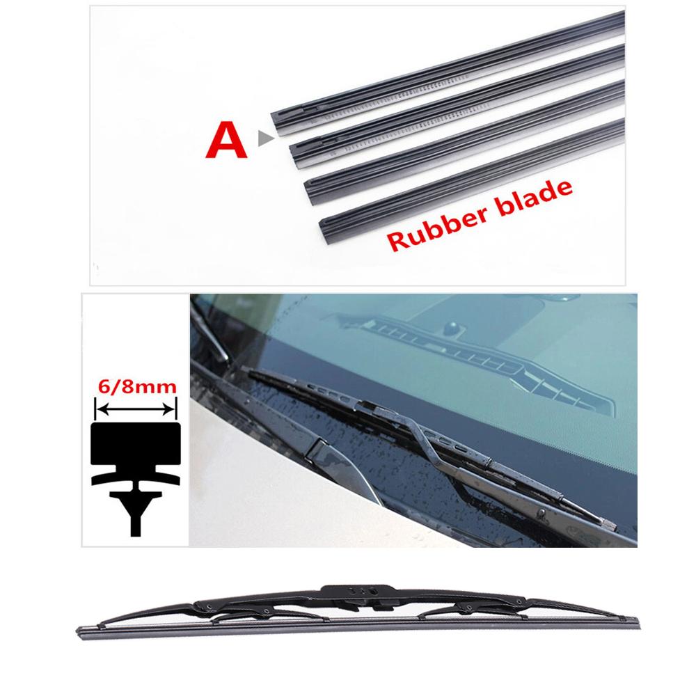 Car Wiper Blade Refill Rubber Band 14 16 17 18 19 20 21 22 23 24 26 28 32 Inch For Lada Opel Jeep Honda Mazda Nissan Accessories